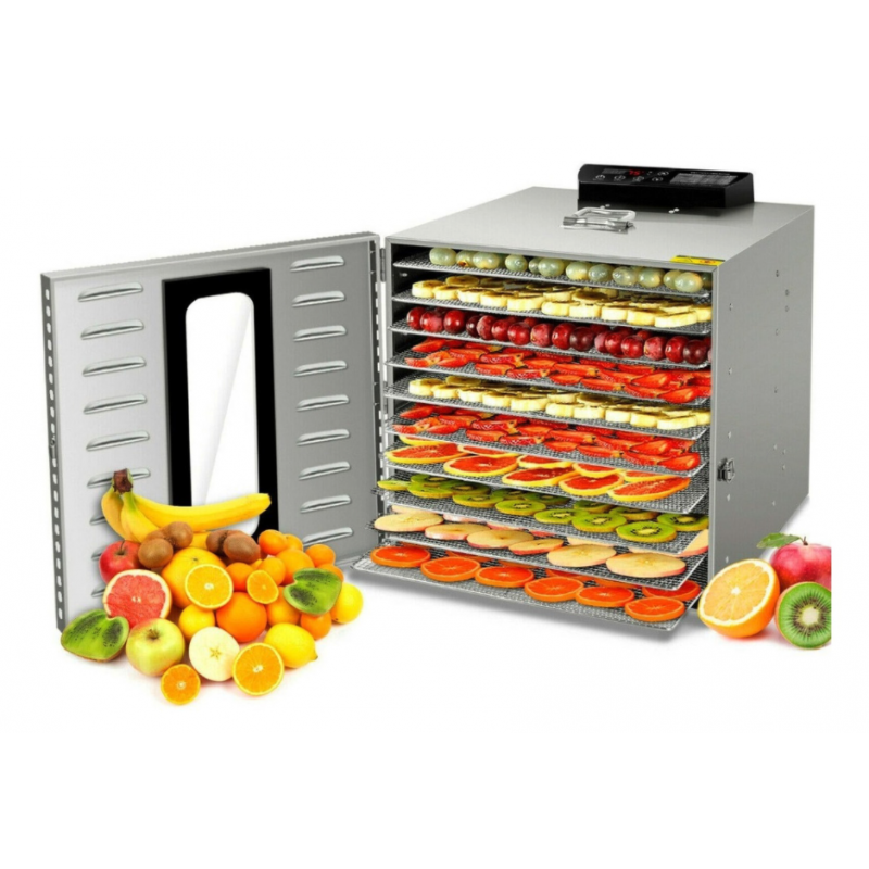 HORNO INDUSTRIAL TECNODELIV DESHIDRATADOR ALIMENTOS 10 BANDEJAS ACERO - 1