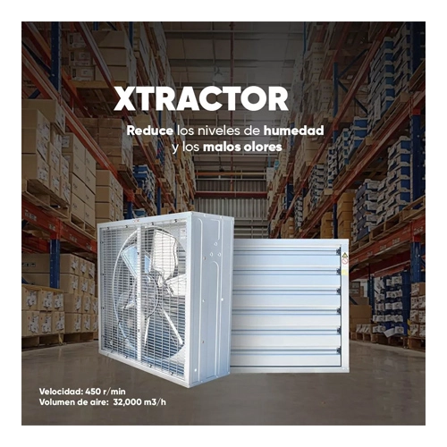 EXTRACTOR AIRE TECNODELIV INDUSTRIAL MURO GALVANIZADO 106 CM - 5