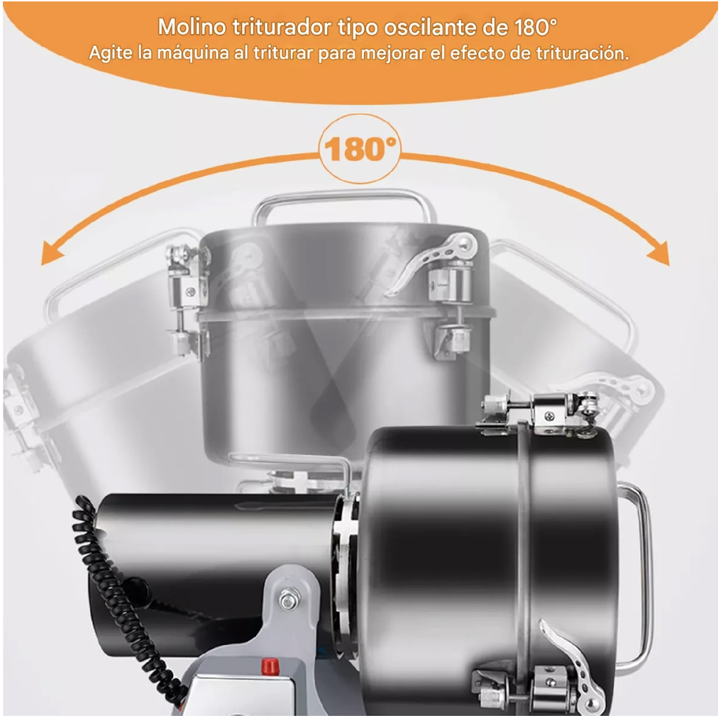 MOLINO DE GRANO TECNODELIV TRITURADOR ACERO INOX GRANOS MANTEQUILLA - 4