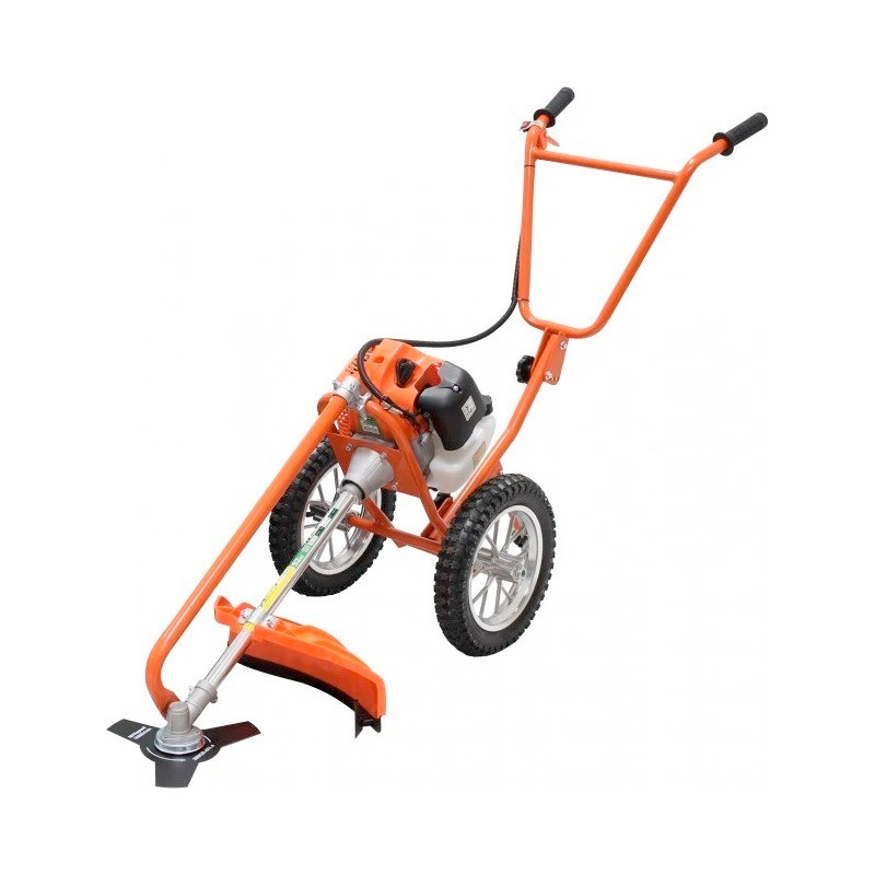 DESBROZADORA BENCINERA PORTATIL RUEDAS 2 EN1 52CC - 1