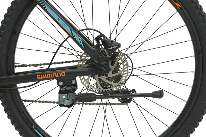 BICICLETA TOTEM MTB W790 ARO 29 TALLA 19 NEGRO CON NARANJA - 4