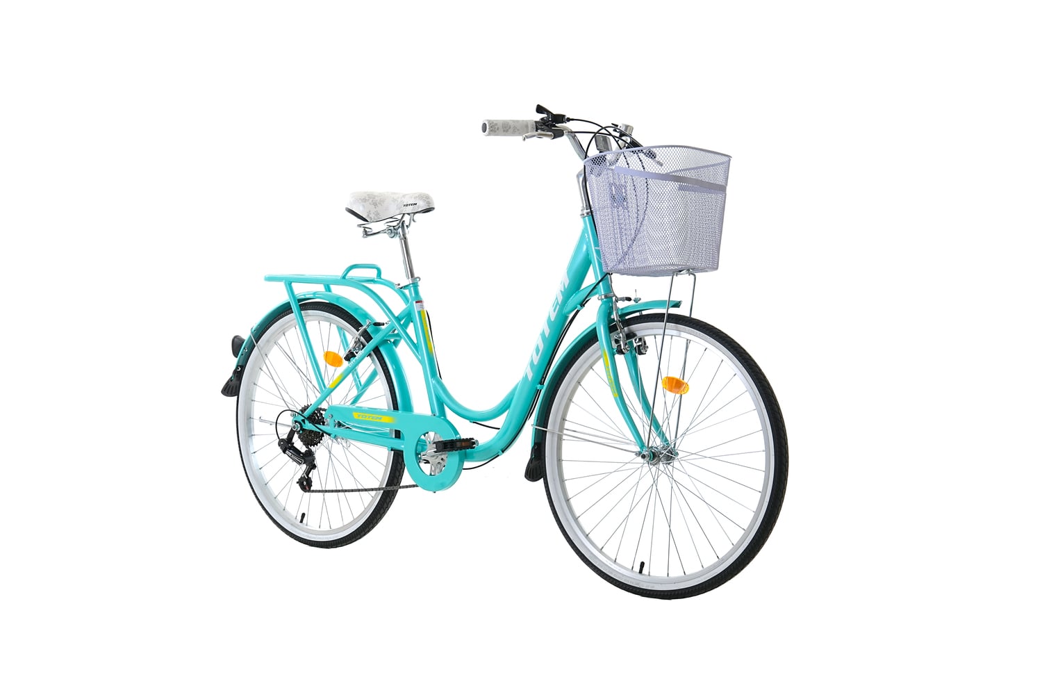 BICICLETA TOTEM ARO 26 CITY DAMA TURQUESA - 1