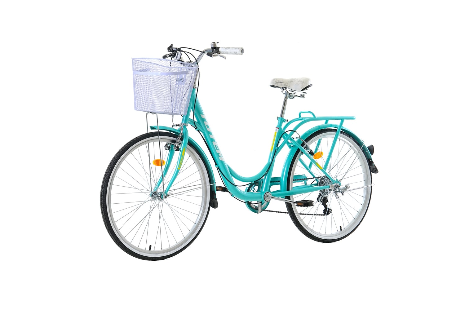 BICICLETA TOTEM ARO 26 CITY DAMA TURQUESA - 5