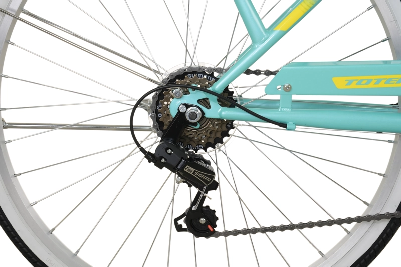 BICICLETA TOTEM ARO 26 CITY DAMA TURQUESA - 8