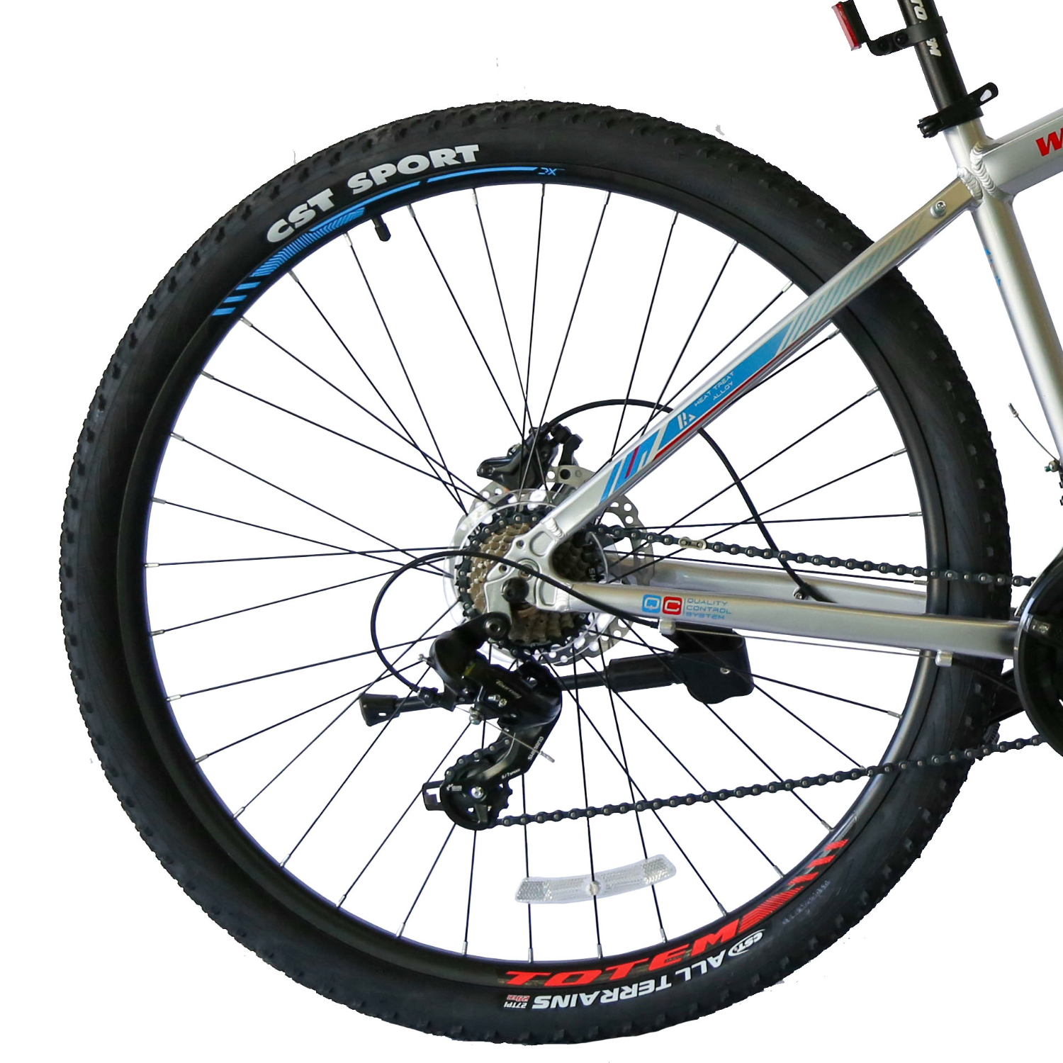 BICICLETA TOTEM MTB ARO 27.5*17 MOD W790 PLATEADO - 2