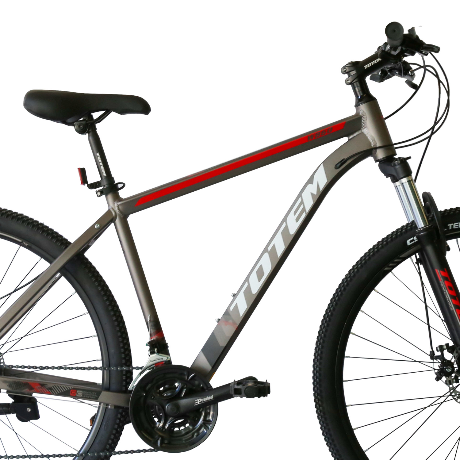 BICICLETA TOTEM MTB ARO 27,5X19 MOD W860 GRIS - 4