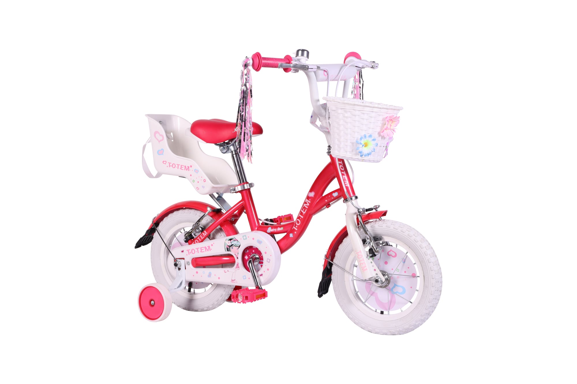 BICICLETA TOTEM INFANTIL ARO 12 PRETTY GIRL COLOR FUCSIA - 2