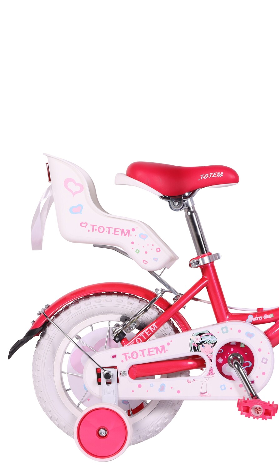 BICICLETA TOTEM INFANTIL ARO 12 PRETTY GIRL COLOR FUCSIA - 3