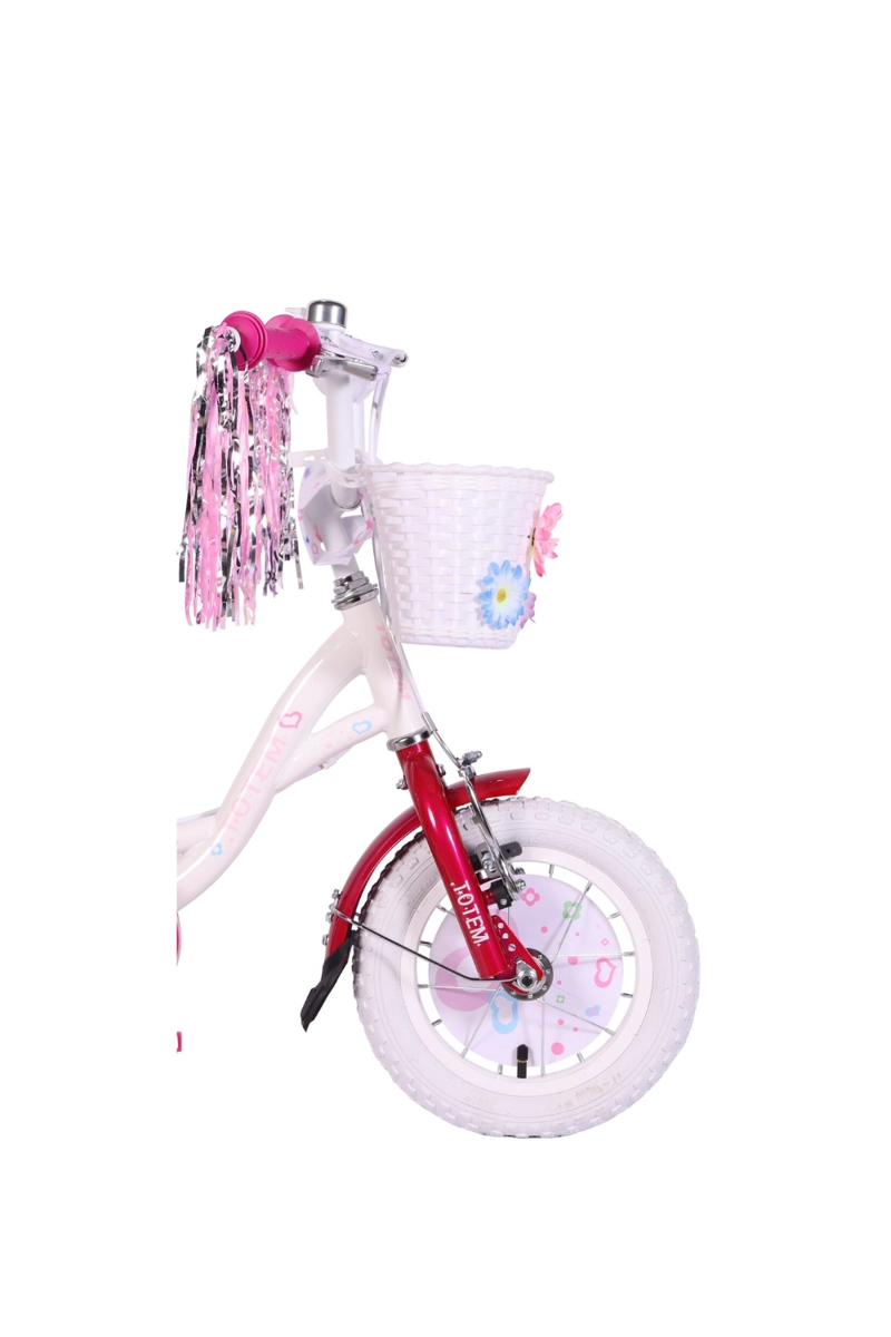 BICICLETA TOTEM INFANTIL ARO 12 PRETTY GIRL COLOR BLANCO - 3