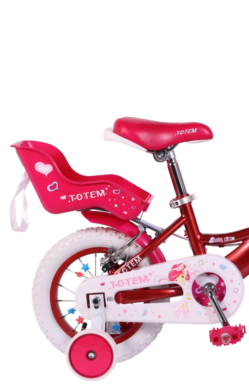 BICICLETA TOTEM INFANTIL ARO 12 MISS LILLY COLOR FUCSIA - 4