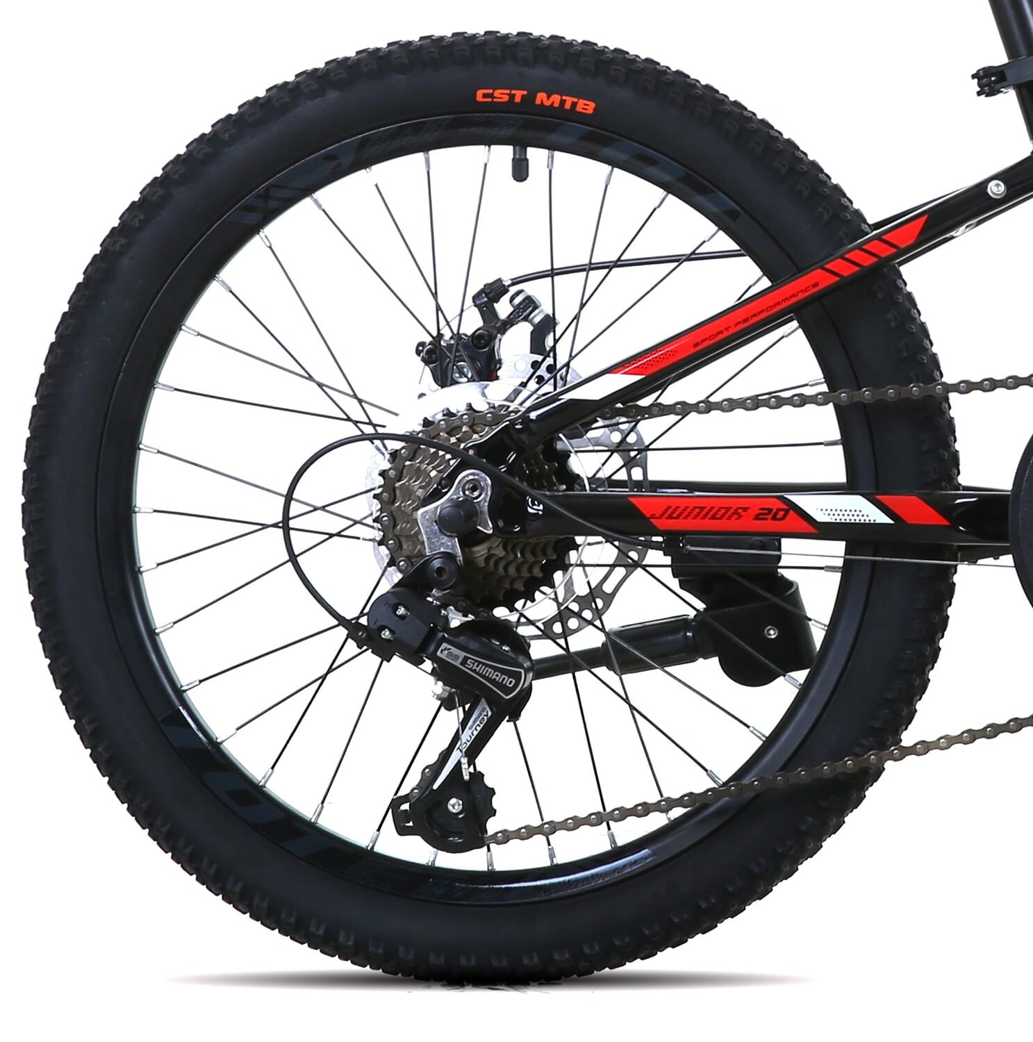 BICICLETA TOTEM ARO 20 MTB MODELO 1100 NEGRO - 6