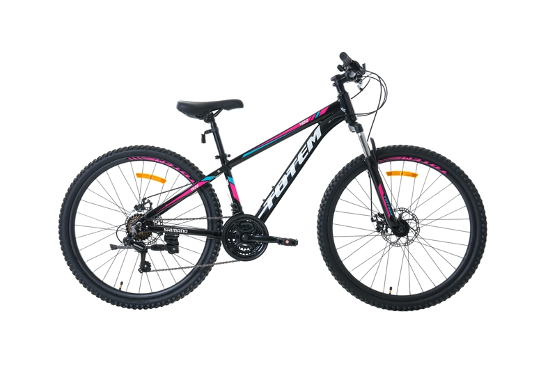 BICICLETA TOTEM MTB ARO 26 MODELO Y650 NEGRO ROSA - 1