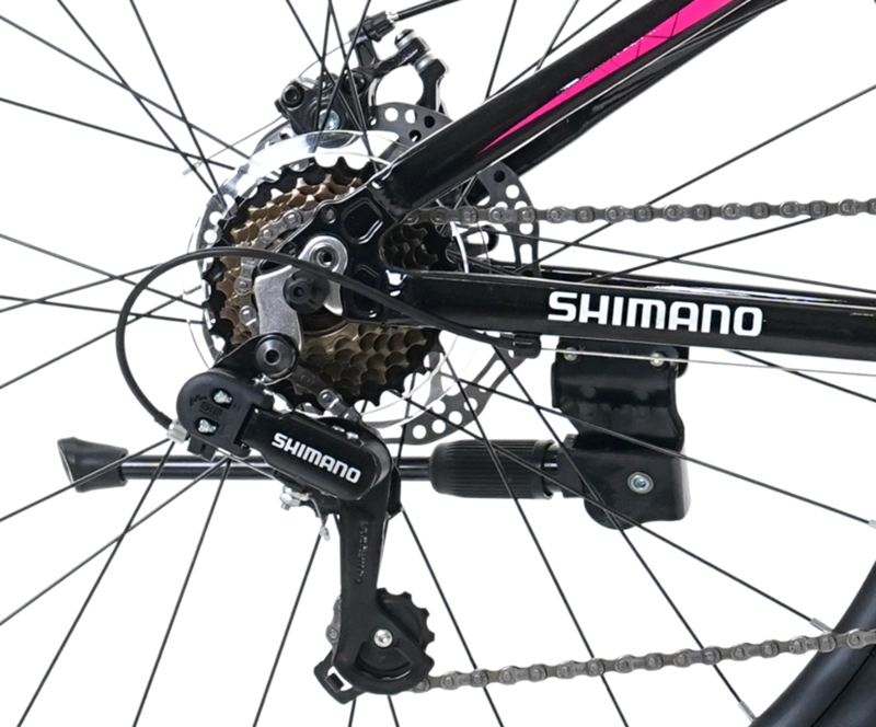 BICICLETA TOTEM MTB ARO 26 MODELO Y650 NEGRO ROSA - 4