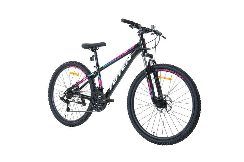 BICICLETA TOTEM MTB ARO 26 MODELO Y650 NEGRO ROSA - 5