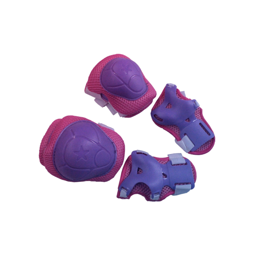 SET DE PROTECCION INFANTIL RODILLERAS Y CODERAS MORADO - 1