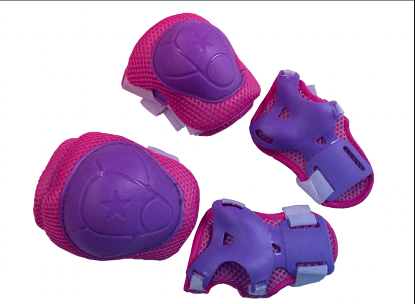 SET DE PROTECCION INFANTIL RODILLERAS Y CODERAS MORADO - 2