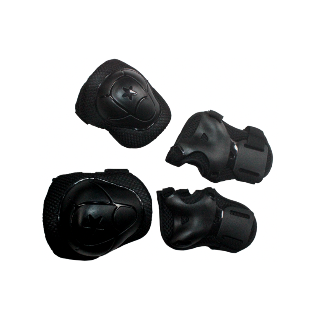 SET DE PROTECCION INFANTIL RODILLERAS Y CODERAS NEGRO - 1