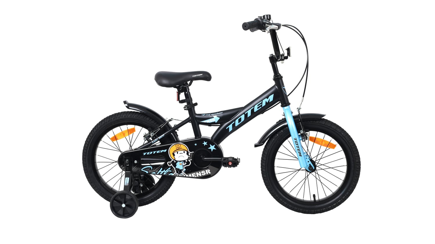BICICLETA TOTEM NIÑO MODELO STREET MACHINE ARO 16 NEGRO - 1