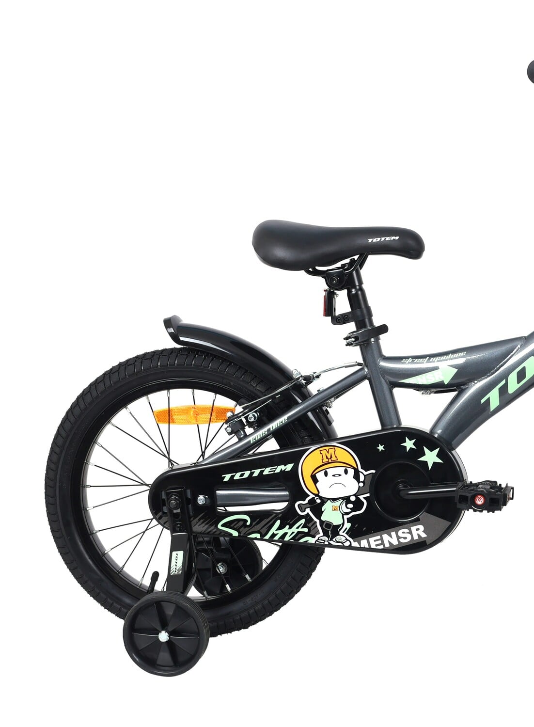 BICICLETA TOTEM NIÑO MODELO STREET MACHINE ARO 16 GRIS - 3