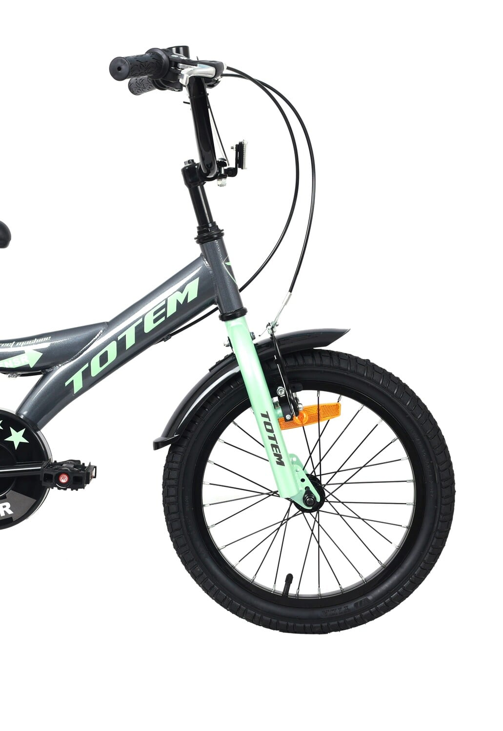 BICICLETA TOTEM NIÑO MODELO STREET MACHINE ARO 16 GRIS - 4