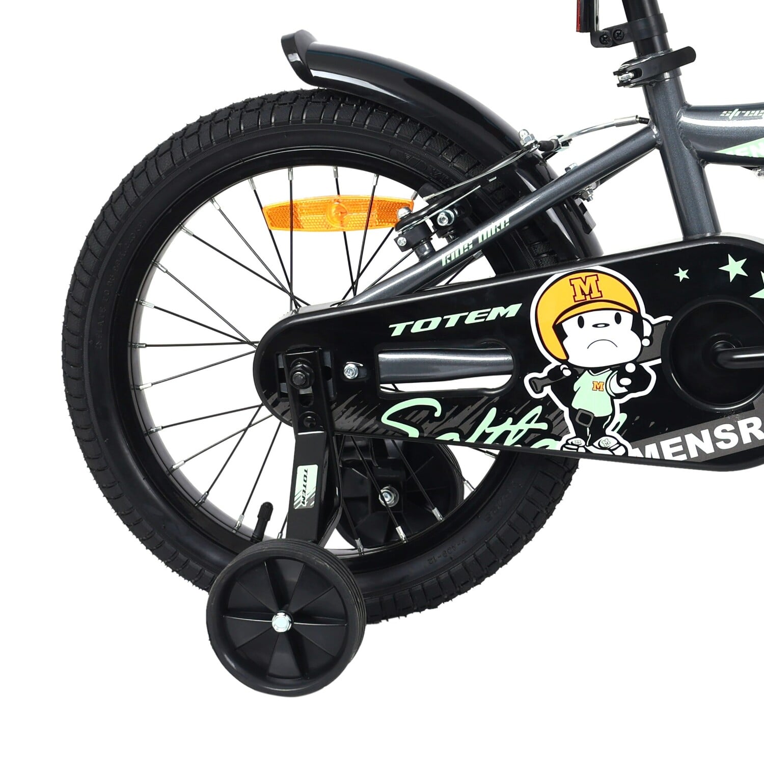 BICICLETA TOTEM NIÑO MODELO STREET MACHINE ARO 16 GRIS - 5