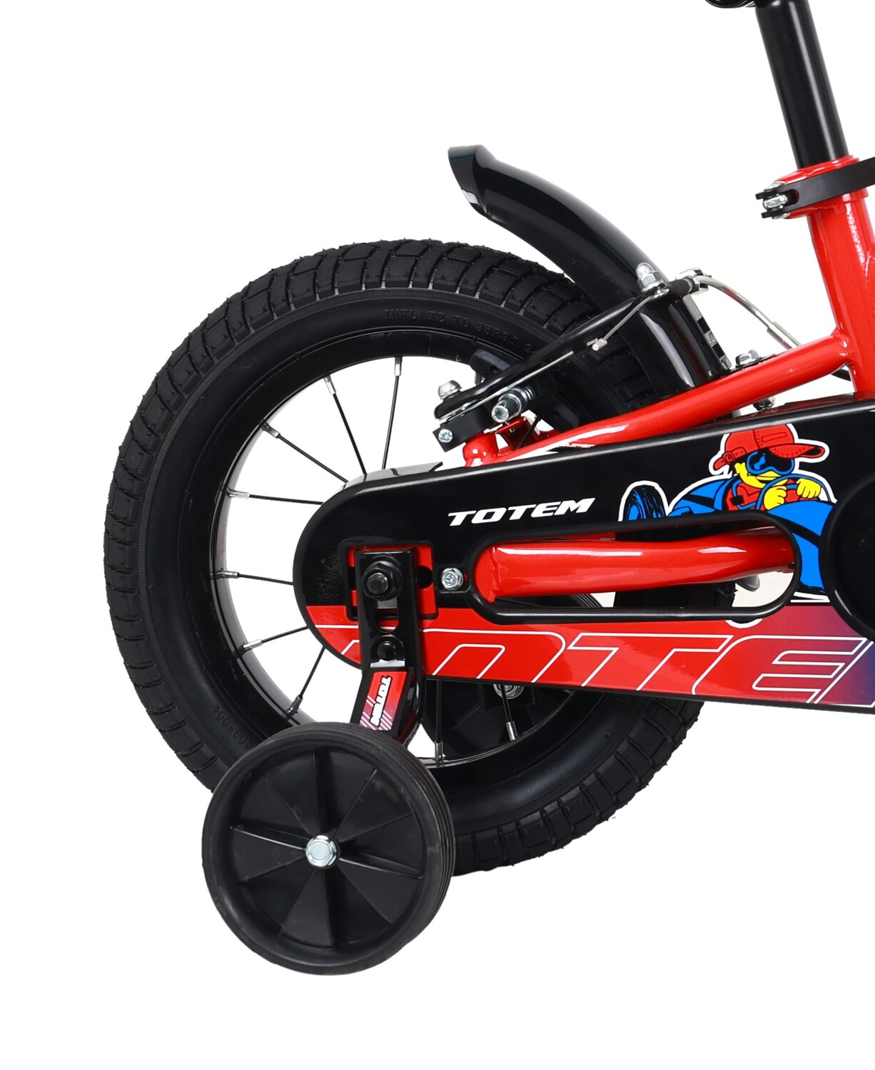 BICICLETA TOTEM NIÑO ARO 12 ROCK-X COLOR ROJO - 5