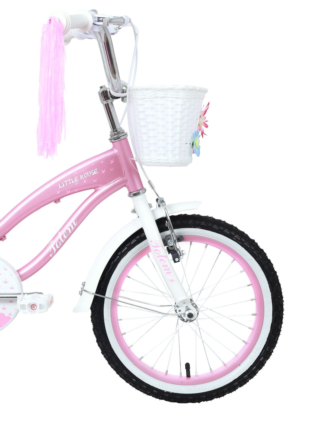 BICICLETA TOTEM INFANTIL ARO 16 LITTLE ROUSE COLOR ROSADO - 4