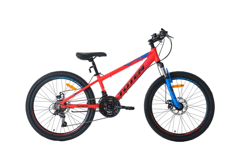BICICLETA TOTEM MTB ARO 24 MODELO ATLANTIS COLOR ROJO - 1