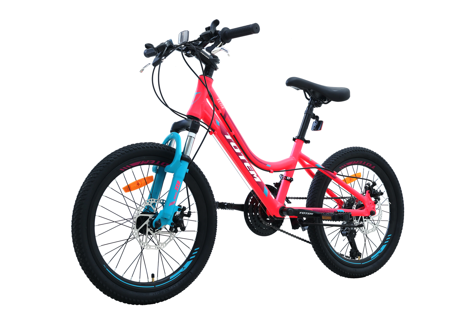 BICICLETA TOTEM MTB ARO 20 MODELO ELISE FUCSIA - 4