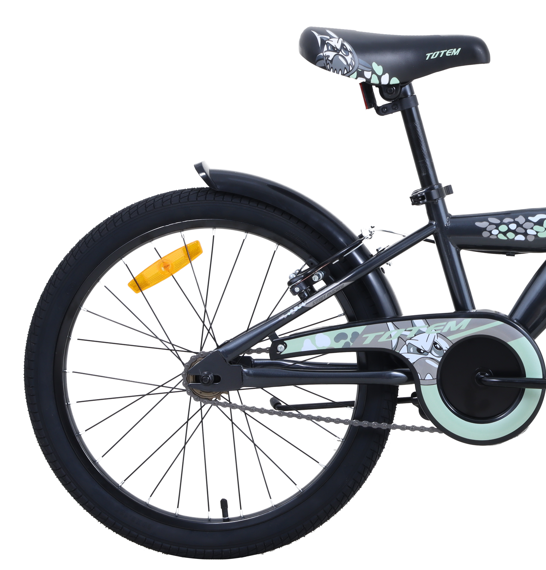 BICICLETA TOTEM INFANTIL ARO 20 ST MACHINE GRIS - 4