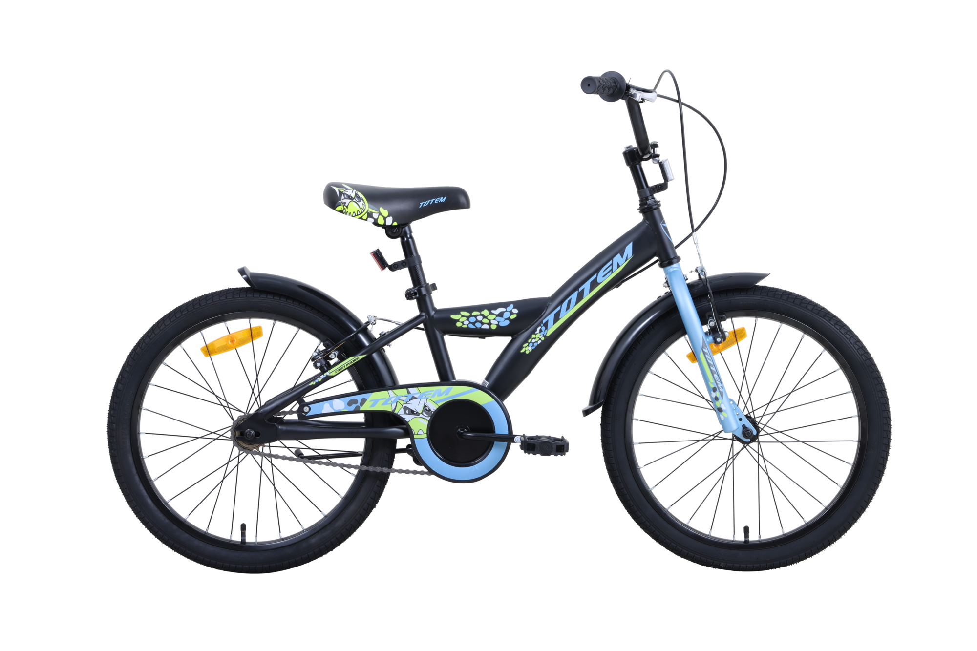 BICICLETA TOTEM INFANTIL ARO 20 ST MACHINE NEGRO - 1