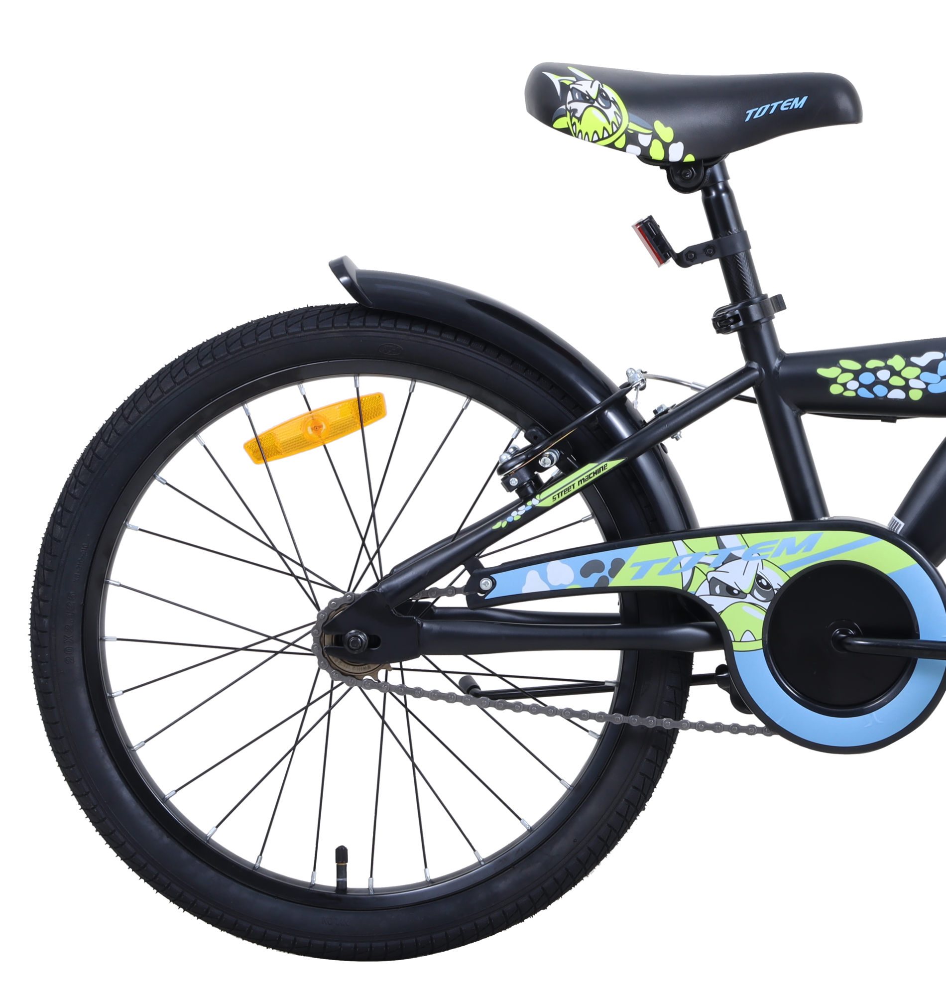 BICICLETA TOTEM INFANTIL ARO 20 ST MACHINE NEGRO - 3