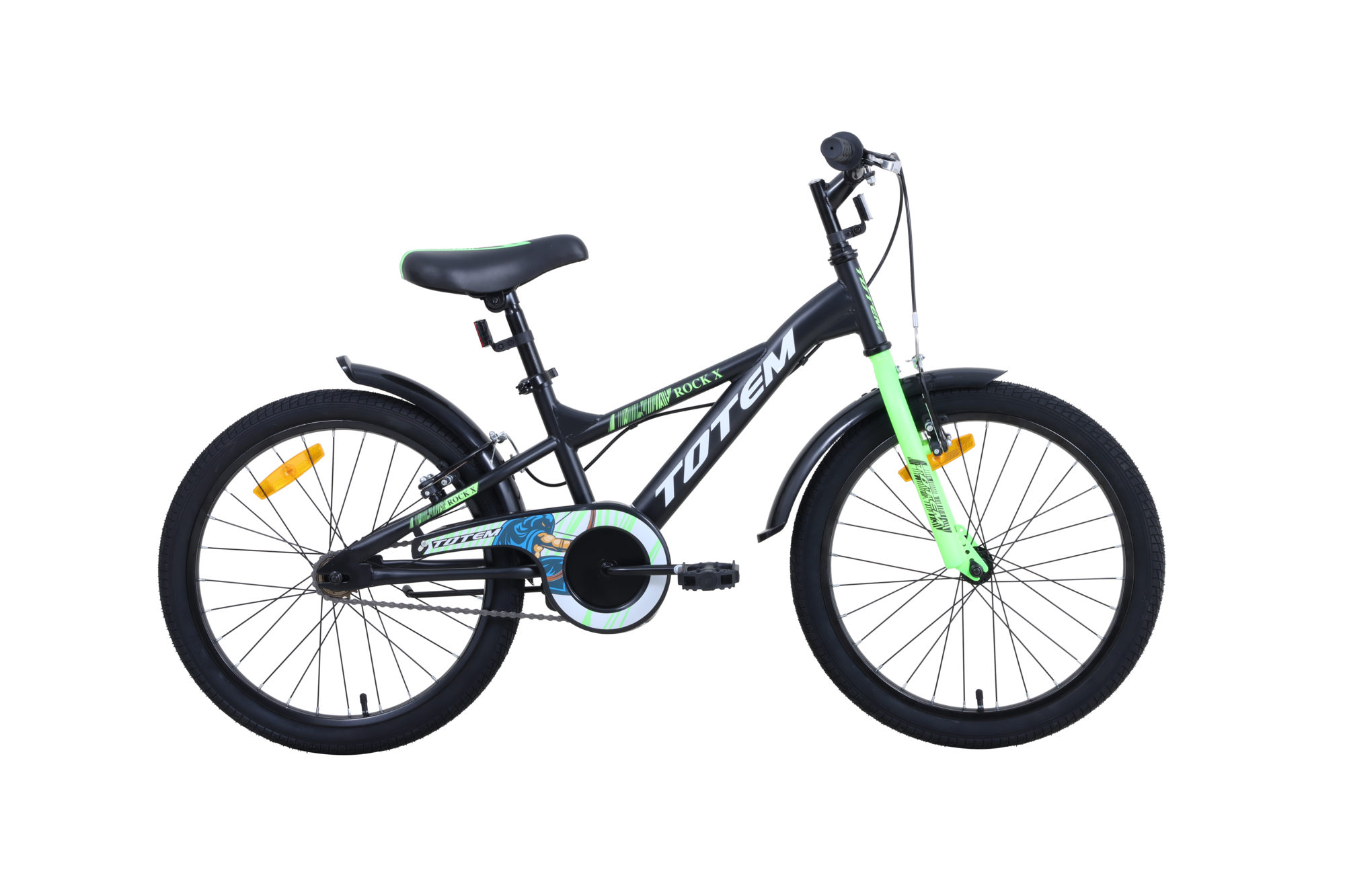 BICICLETA TOTEM INFANTIL ARO 20 ROCK-X NEGRO - 1