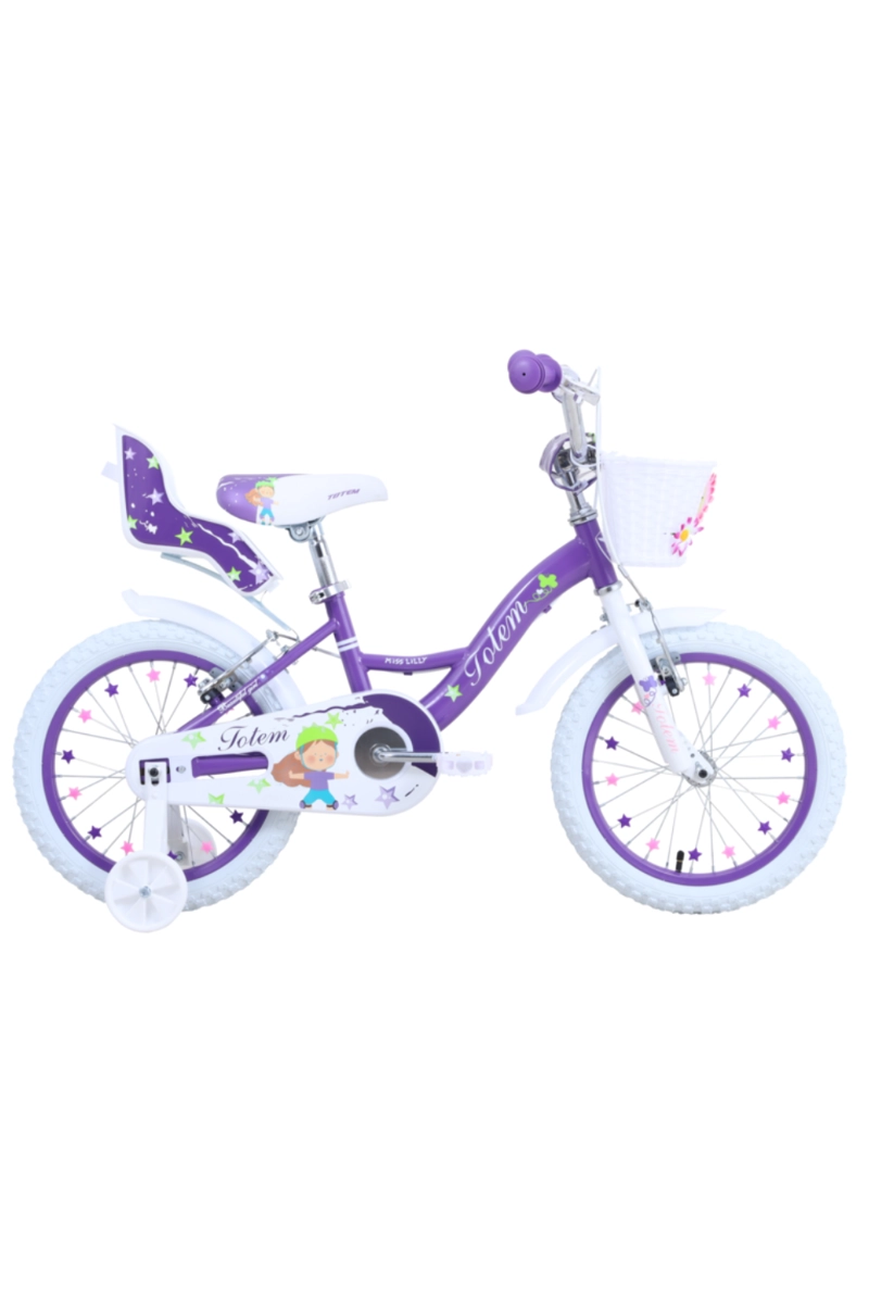 BICICLETA TOTEM INFANTIL ARO 16 MISS LILLY VIOLETA - 1