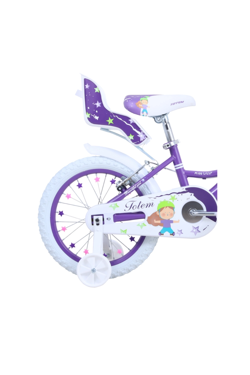 BICICLETA TOTEM INFANTIL ARO 16 MISS LILLY VIOLETA - 4