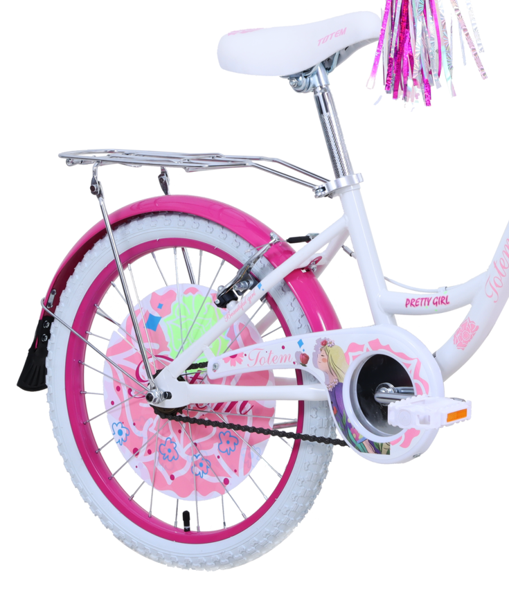 BICICLETA TOTEM INFANTIL ARO 20 PRETTY GIRL BLANCO - 3