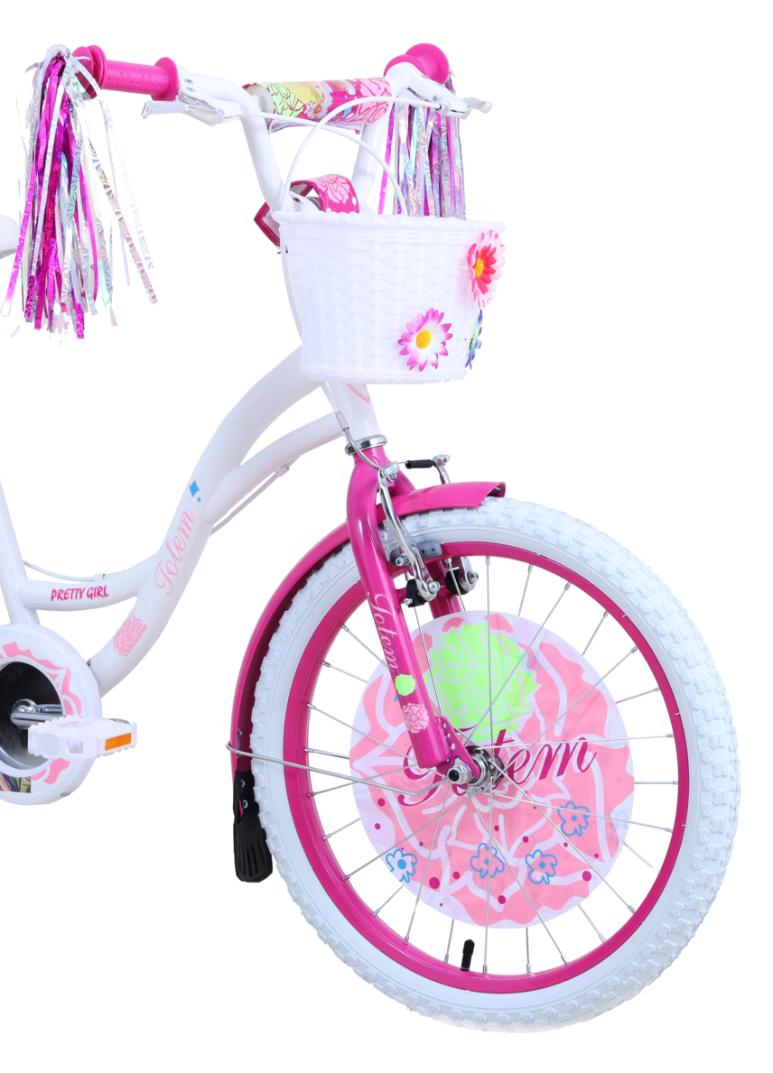 BICICLETA TOTEM INFANTIL ARO 20 PRETTY GIRL BLANCO - 4