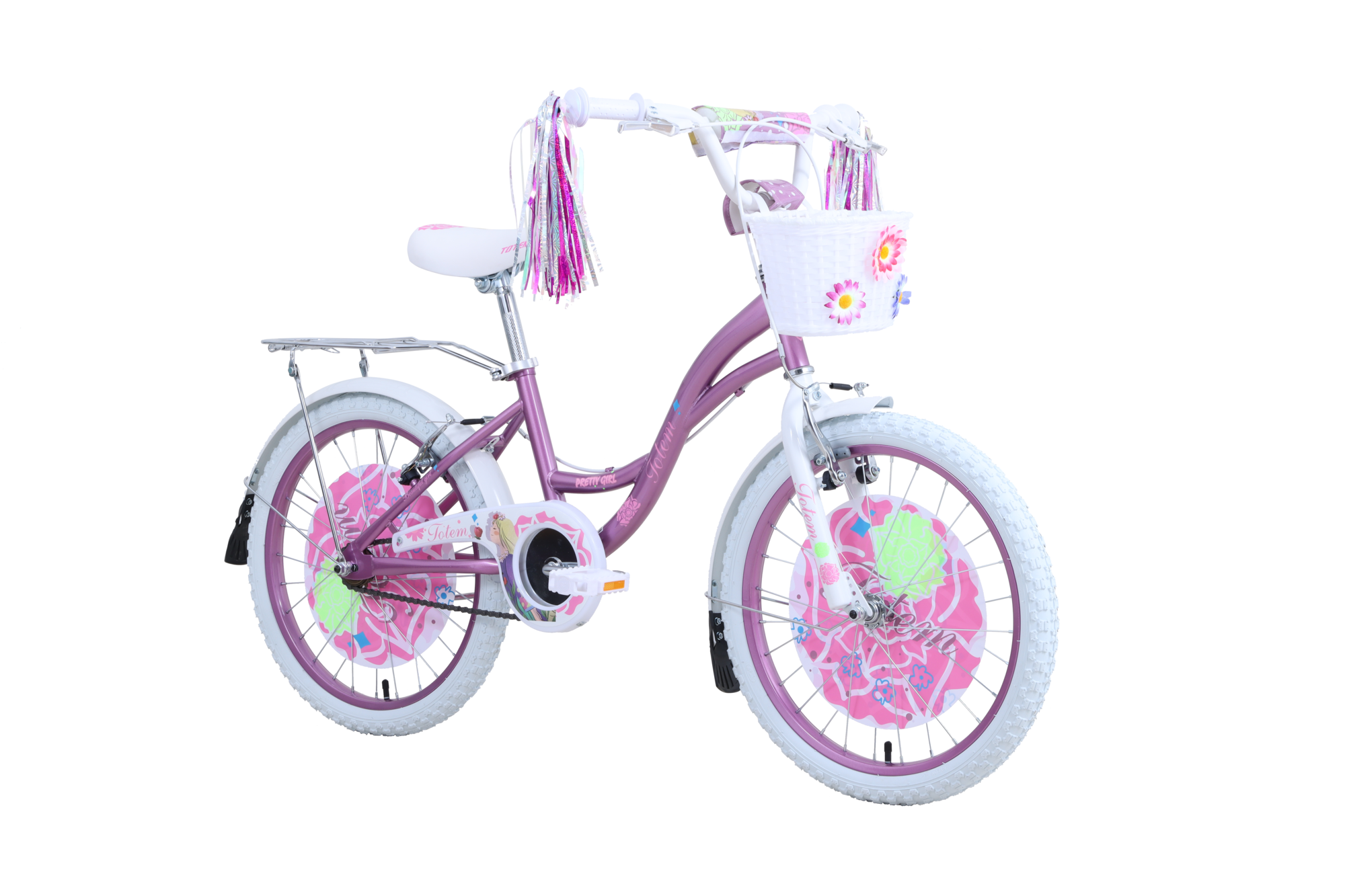 BICICLETA TOTEM INFANTIL ARO 20 PRETTY ROSADO - 2