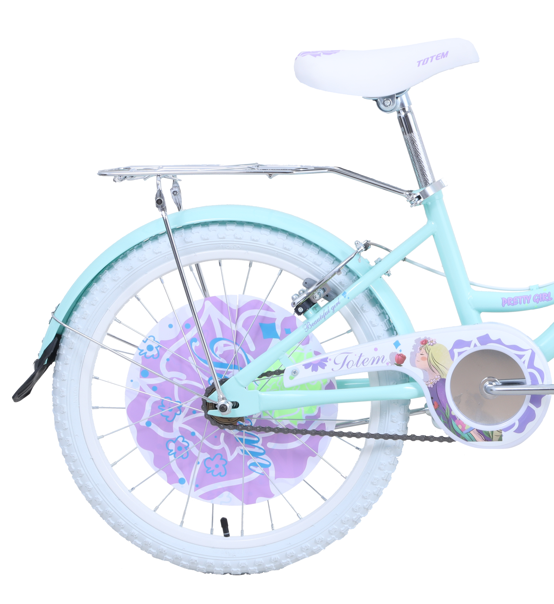 BICICLETA TOTEM INFANTIL ARO 20 PRETTY VERDE CIAN - 4
