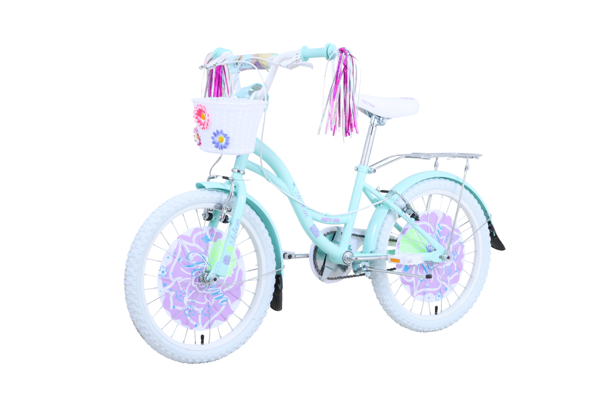BICICLETA TOTEM INFANTIL ARO 20 PRETTY VERDE CIAN - 6