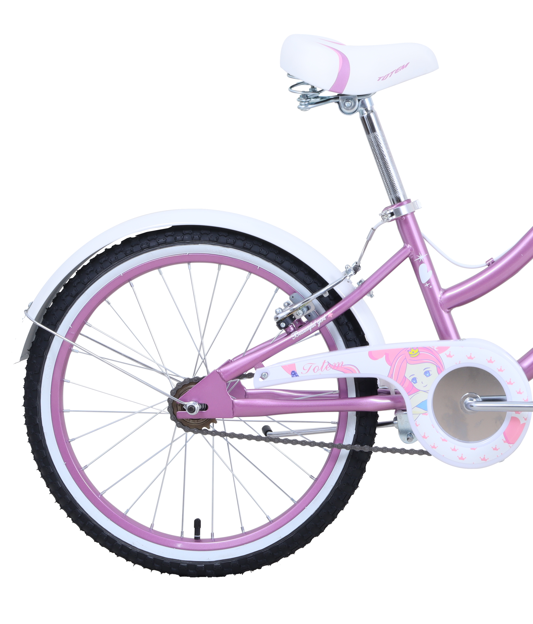 BICICLETA TOTEM INFANTIL ARO 20 LITTLE ROUSE ROSADO - 4