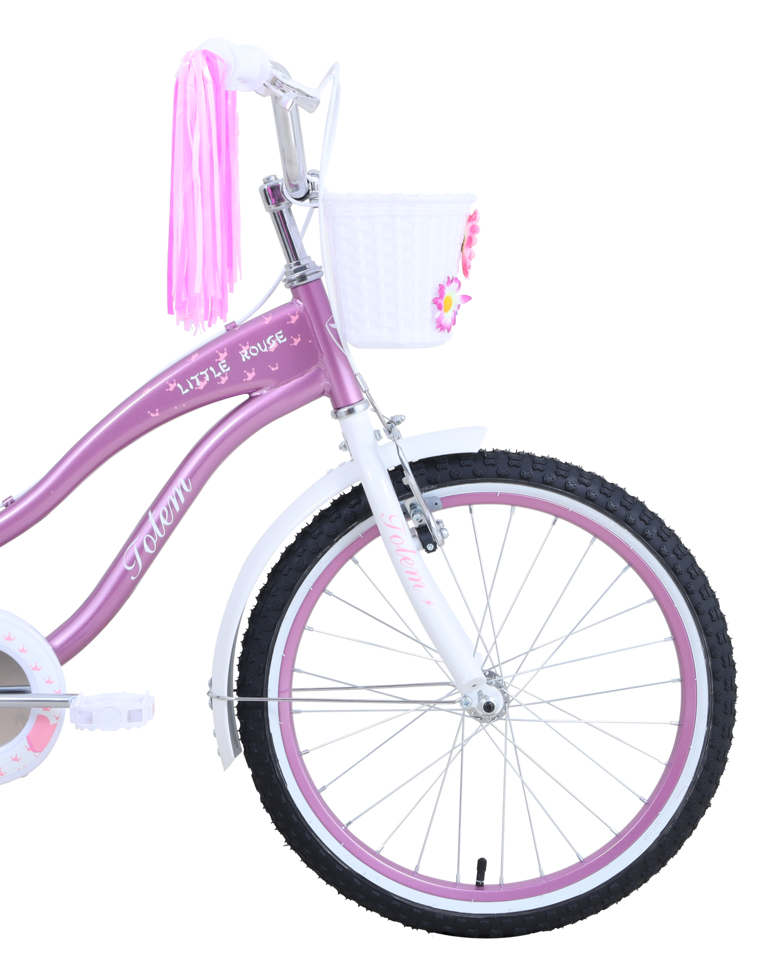 BICICLETA TOTEM INFANTIL ARO 20 LITTLE ROUSE ROSADO - 5