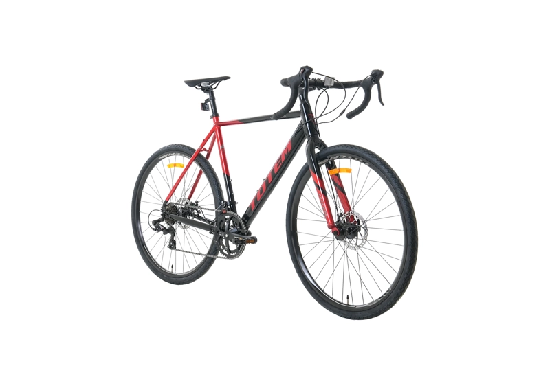 BICICLETA GRAVEL TOTEM 700*58 GRAVEL-X NEGRO ROJO - 2