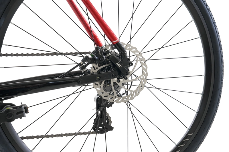 BICICLETA GRAVEL TOTEM 700*58 GRAVEL-X NEGRO ROJO - 3
