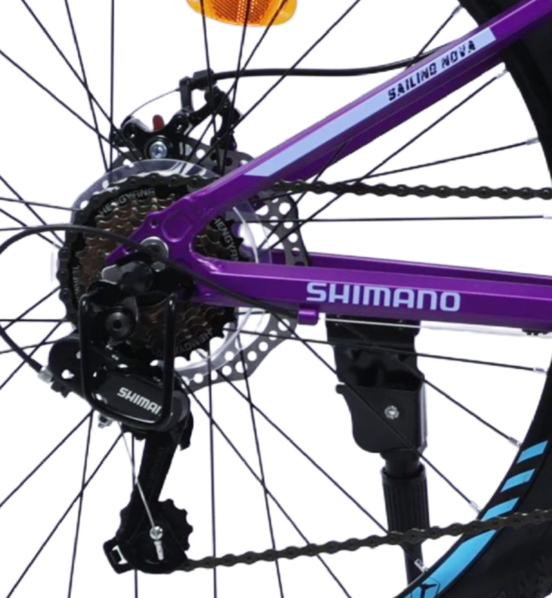 BICICLETA TOTEM MTB ARO 24 SAILING NOVA  COLOR MORADO - 4