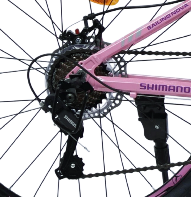 BICICLETA TOTEM MTB ARO 24 SAILING NOVA  COLOR ROSADO - 3