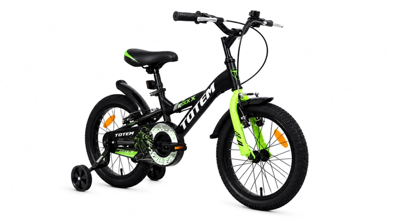 BICICLETA TOTEM INFANTIL ARO 16 ROCK-X COLOR NEGRO - 2