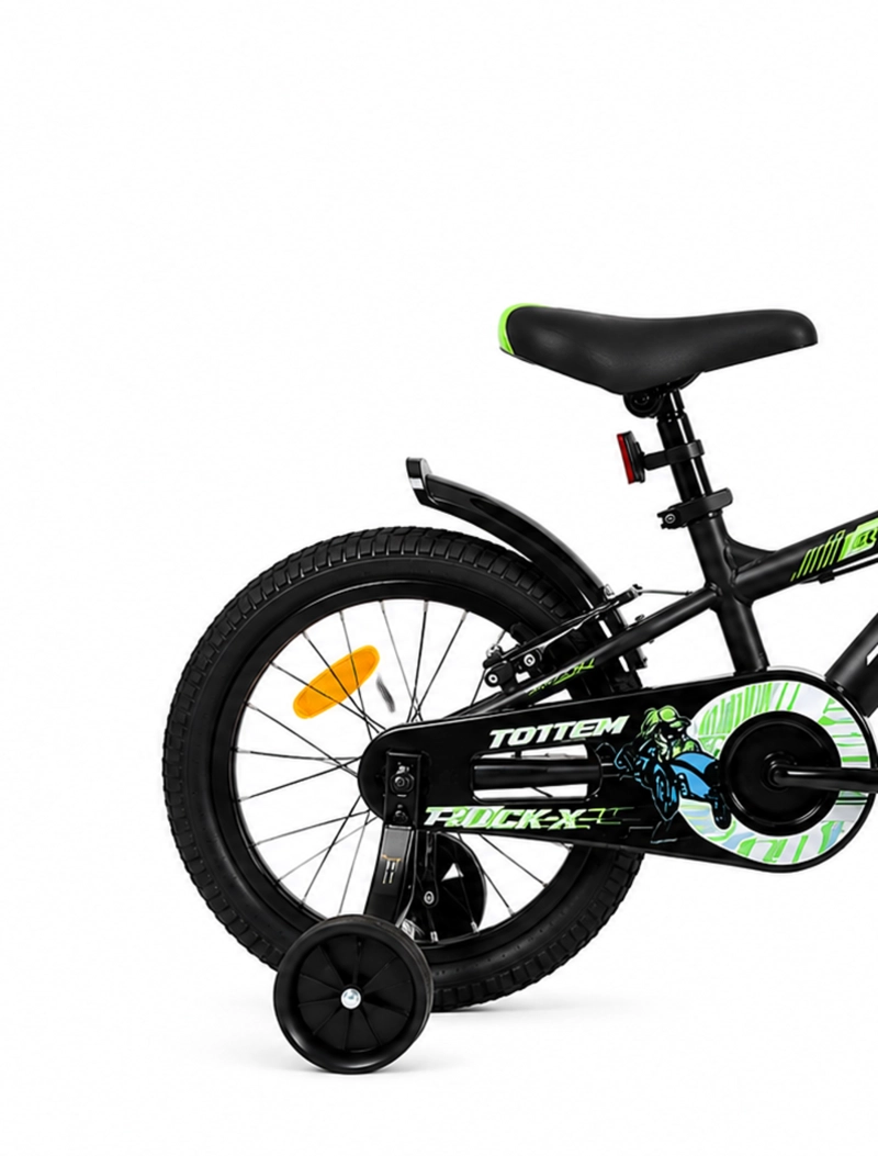 BICICLETA TOTEM INFANTIL ARO 16 ROCK-X COLOR NEGRO - 3