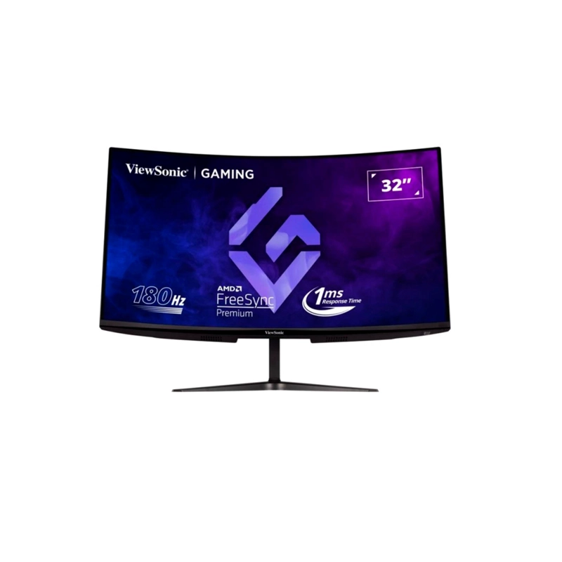 MONITOR VIEWSONIC 32' CURVO 2K QHD (2560×1440) 180 HZ 1 MS PANEL MVA HDR10 2×HDMI + DP PARLANTES - 2