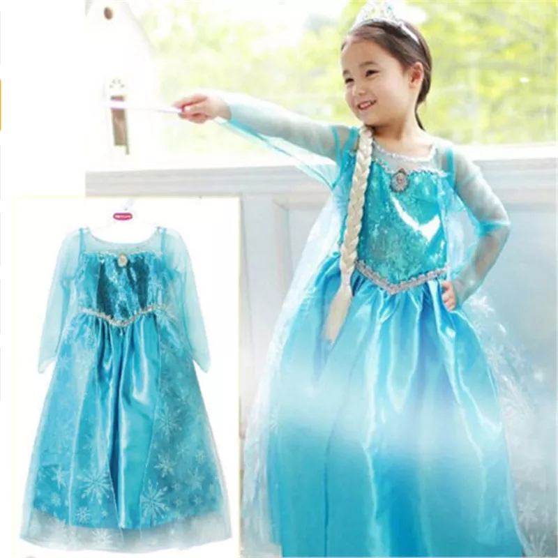 DISFRAZ DE ELSA DE FROZEN PARA NIÑAS - 1